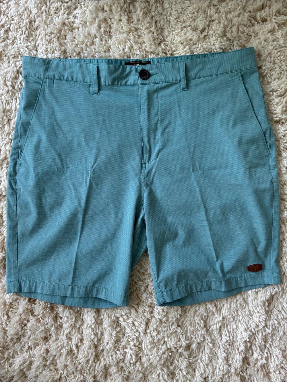 Hang Ten Seafoam Green Flat Front Shorts